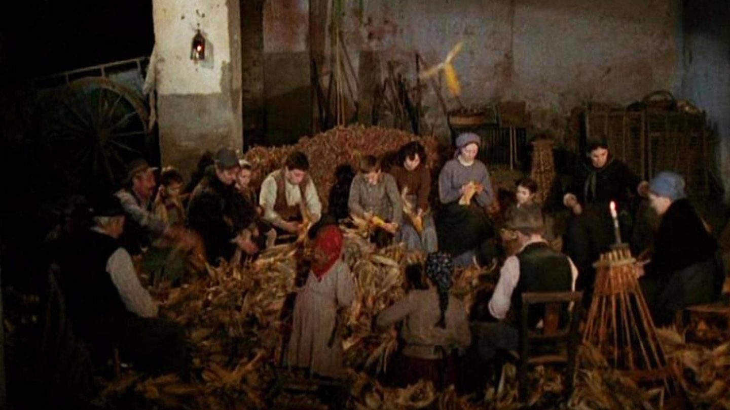 Scena dal film L'albero degli zoccoli