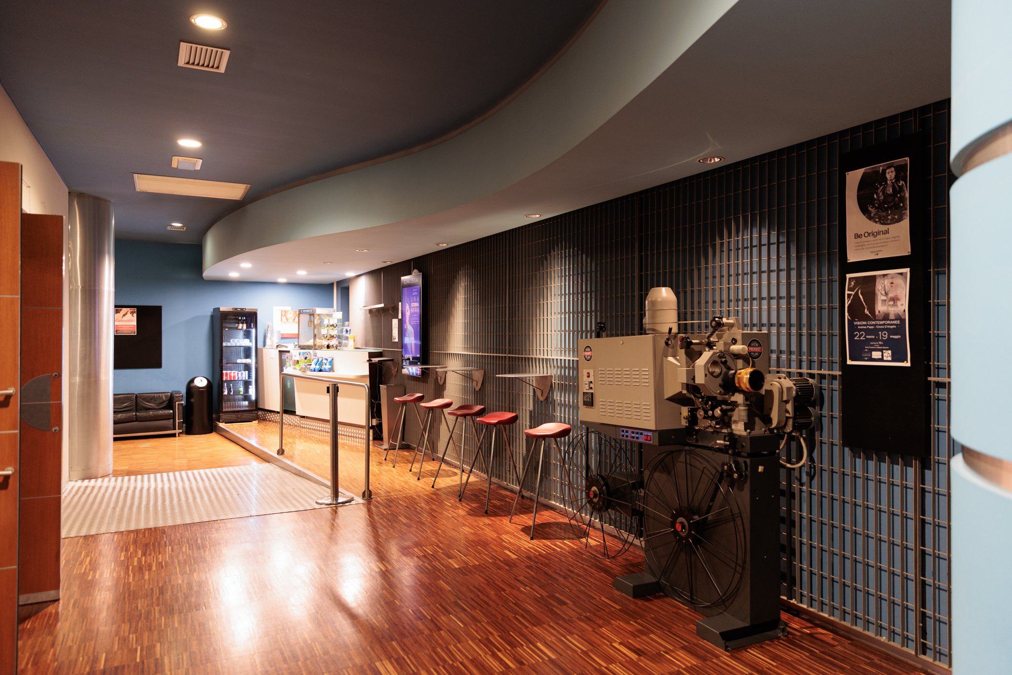 Vista della Sala di Roma D’Essai